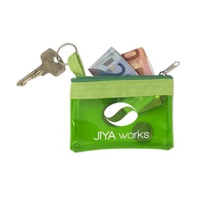 Branded Promotional TRANSPURSE KEY & PURSE in Green Purse From Concept Incentives.