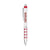 Branded Promotional SILVER MORRIS BALL PEN in Red Pen From Concept Incentives.
