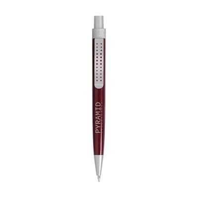 Branded Promotional CLIC STAR BALL PEN in Burgundy Pen From Concept Incentives.