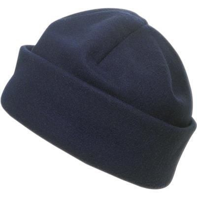 Branded Promotional FLEECE BEANIE HAT in Blue Hat From Concept Incentives.