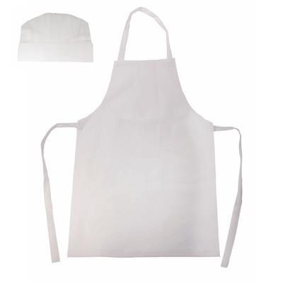 Branded Promotional CHILDRENS KITCHEN APRON AND HAT SET Apron From Concept Incentives.