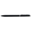 Branded Promotional ELEGANT SLIM LINE BLACK METAL BALL PEN with Silver Chrome Trim Pen From Concept Incentives.