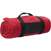 Branded Promotional FLEECE BLANKET in Red Blanket From Concept Incentives.