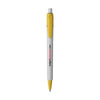 Branded Promotional STILOLINEA BARON 03 COLOR PEN in Yellow Pen From Concept Incentives.