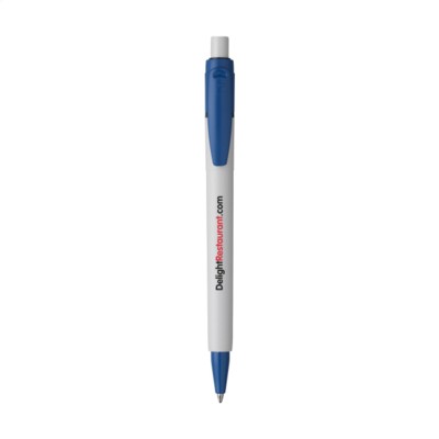 Branded Promotional STILOLINEA BARON 03 COLOR PEN in Light Blue Pen From Concept Incentives.