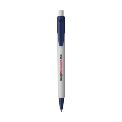 Branded Promotional STILOLINEA BARON 03 COLOR PEN in Dark Blue Pen From Concept Incentives.