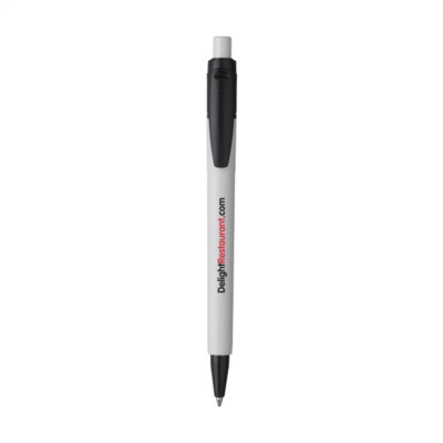 Branded Promotional STILOLINEA BARON 03 COLOR PEN in Black Pen From Concept Incentives.