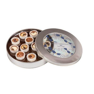 Branded Promotional CHRISTMAS CHOCOLATE BOX PRALINES Chocolate From Concept Incentives.