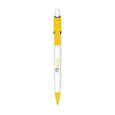 Branded Promotional STILOLINEA DUCAL COLOR PEN in Yellow Pen From Concept Incentives.