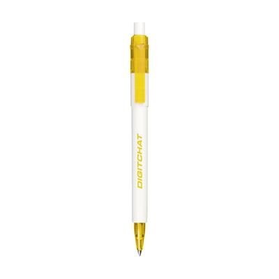 Branded Promotional STILOLINEA BARON MIX SPECIAL PEN in Yellow Pen From Concept Incentives.