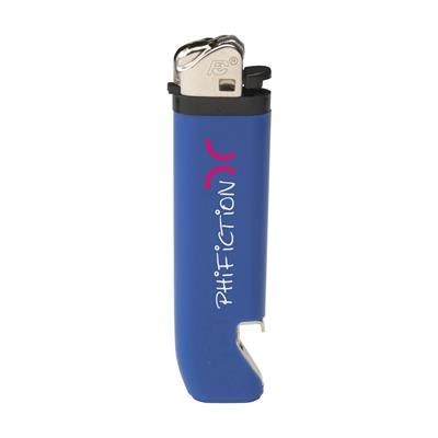 Branded Promotional FLINT OPENER LIGHTER in Blue Lighter From Concept Incentives.