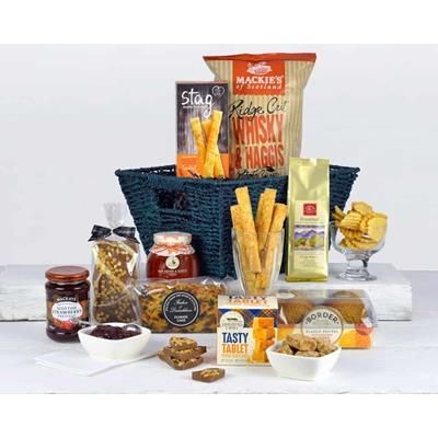 Branded Promotional THE SCOTTISH GIFT BASKET Hamper From Concept Incentives.