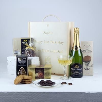 Branded Promotional BRANDED WOOD GIFT HAMPER - SWEETS CELEBRATION Hamper From Concept Incentives.
