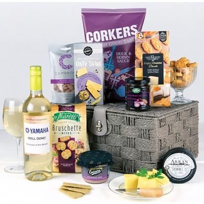 Branded Promotional BRANDED HAMPER - LUXURY CHEESE GIFT BASKET Hamper From Concept Incentives.