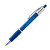 Branded Promotional PLASTIC BALL PEN in Frosted Blue Pen From Concept Incentives.