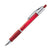 Branded Promotional PLASTIC BALL PEN in Frosted Red Pen From Concept Incentives.