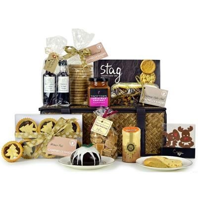 Branded Promotional CHRISTMAS ARTISAN FINE FAYRE Hamper From Concept Incentives.