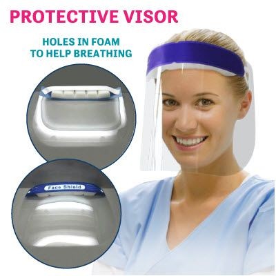 Branded Promotional PROTECTIVE VISOR Face Mask From Concept Incentives.