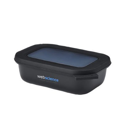 Branded Promotional MEPAL CIRQULA MULTI USE RECTANGULAR LUNCHBOX 500ml in Black from Concept Incentives