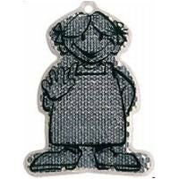 Branded Promotional GIRL SAFETY REFLECTOR in White Reflector From Concept Incentives.