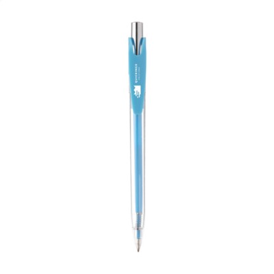 Branded Promotional TRANSWRITE PEN in Light Blue Pen From Concept Incentives.