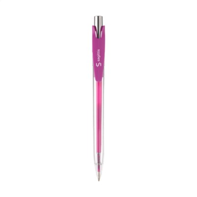 Branded Promotional TRANSWRITE PEN in Pink Pen From Concept Incentives.