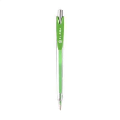 Branded Promotional TRANSWRITE PEN in Green Pen From Concept Incentives.