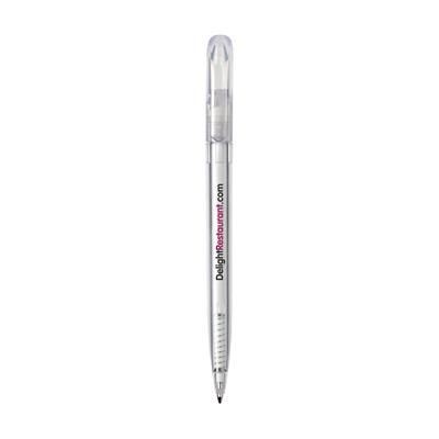 Branded Promotional ROXY BALL PEN in Clear Transparent Pen From Concept Incentives.