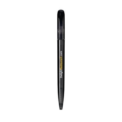 Branded Promotional ROXY BALL PEN in Black Pen From Concept Incentives.