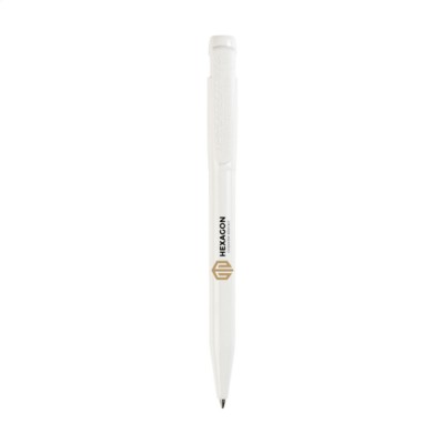 Branded Promotional STILOLINEA IPROTECT PEN in White Pen From Concept Incentives.