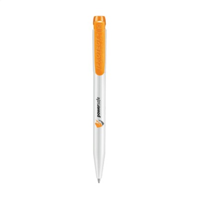 Branded Promotional STILOLINEA IPROTECT PEN in Orange Pen From Concept Incentives.