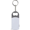 Branded Promotional BOTTLE OPENER with Steel Keyring in White Bottle Opener From Concept Incentives.