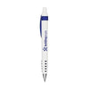 Branded Promotional TRANS TRIM BALL PEN in Blue Pen From Concept Incentives.