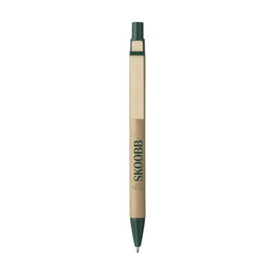 Branded Promotional PAPERWRITE CARDBOARD CARD PEN in Green Pen From Concept Incentives.