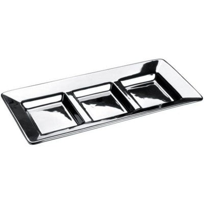 Branded Promotional PARMA 3 PIECE SQUARE SILVER SILVER CHROME BOWL in Silver Bowl From Concept Incentives.