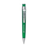 Branded Promotional SUN FROST BALL PEN in Green Pen From Concept Incentives.