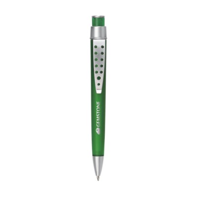 Branded Promotional SUNFROST PEN in Green Pen From Concept Incentives.