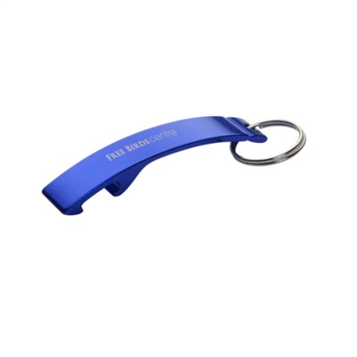 Branded Promotional ALUMINIUM METAL OPENER in Blue Bottle Opener From Concept Incentives.