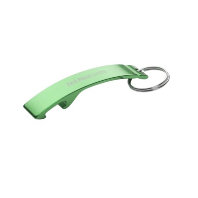 Branded Promotional ALUMINIUM METAL OPENER in Green Bottle Opener From Concept Incentives.