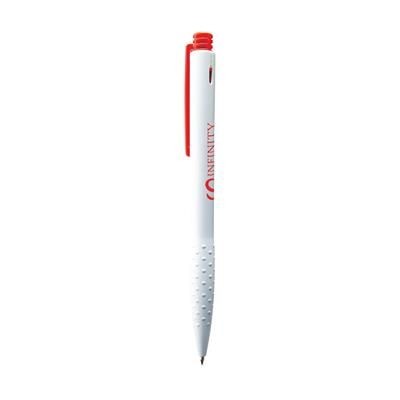 Branded Promotional TIP BALL PEN in Red Pen From Concept Incentives.