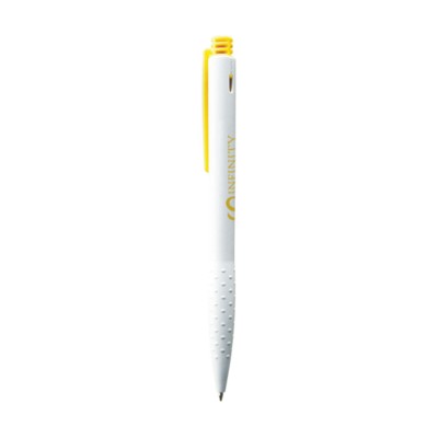 Branded Promotional TIP PEN in Yellow Pen From Concept Incentives.