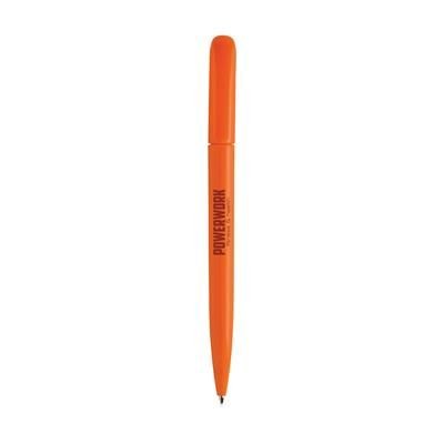Branded Promotional ROXY SOLID BALL PEN in Orange Pen From Concept Incentives.