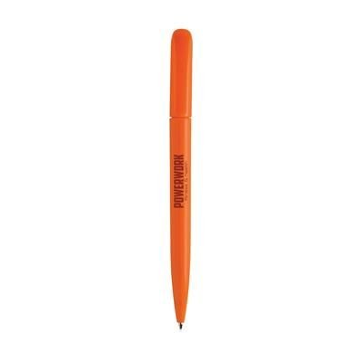 Branded Promotional ROXY SOLID BALL PEN in Orange Pen From Concept Incentives.