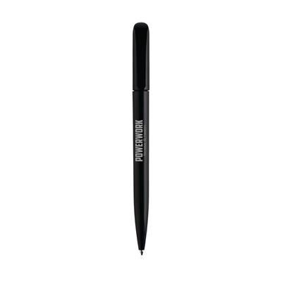 Branded Promotional ROXY SOLID BALL PEN in Black Pen From Concept Incentives.