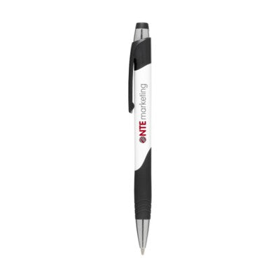 Branded Promotional COLOURBOW PEN in Black Pen From Concept Incentives.