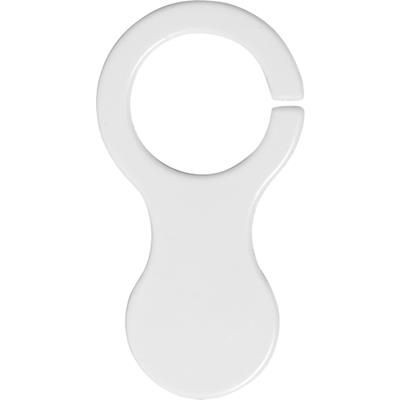 Branded Promotional PLASTIC SHOPPING TROLLEY COIN KEYRING in White Keyring From Concept Incentives.