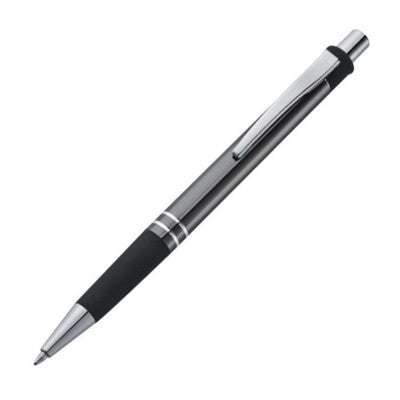 Branded Promotional METAL BALL PEN in Anthracite Grey Pen From Concept Incentives.