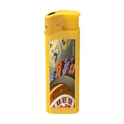 Branded Promotional TOPFIRE LIGHTER in Yellow Lighter From Concept Incentives.