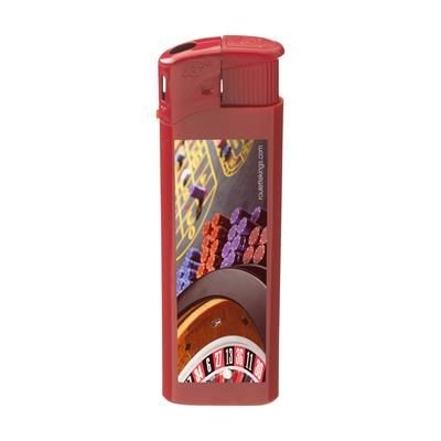 Branded Promotional TOPFIRE LIGHTER in Red Lighter From Concept Incentives.