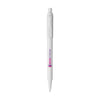 Branded Promotional STILOLINEA BARON COLOUR PEN in White Pen From Concept Incentives.